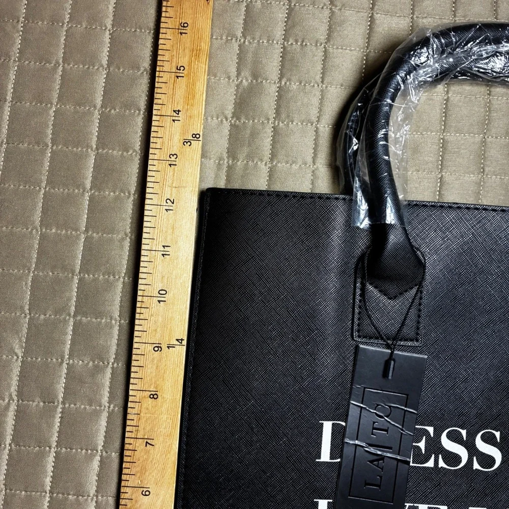Los Angeles Trading Vegan Leather‎ Tote Bag Black Dress Like Coco Jackie Audrey